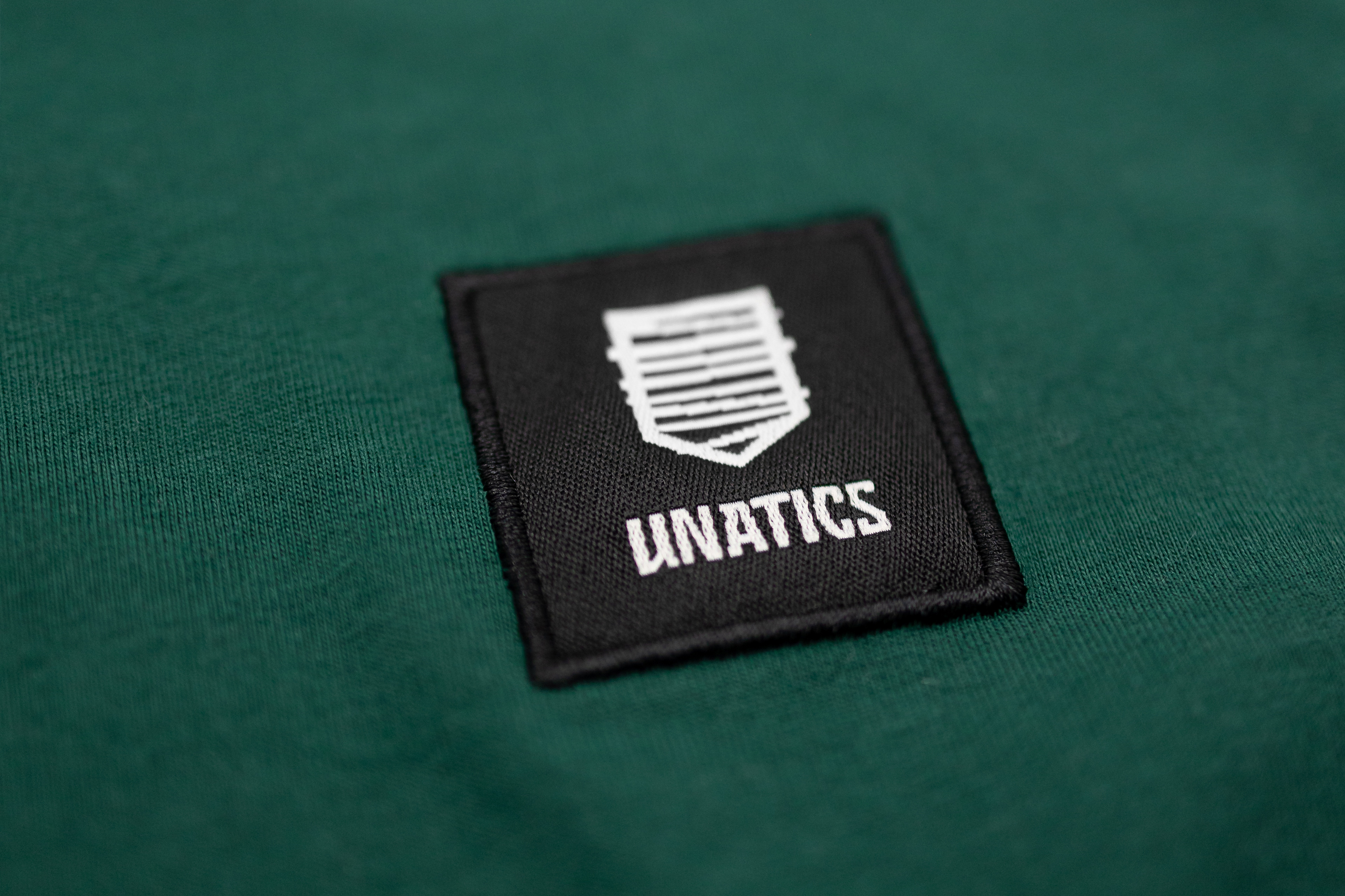 T-Shirt 'Brand Label' green