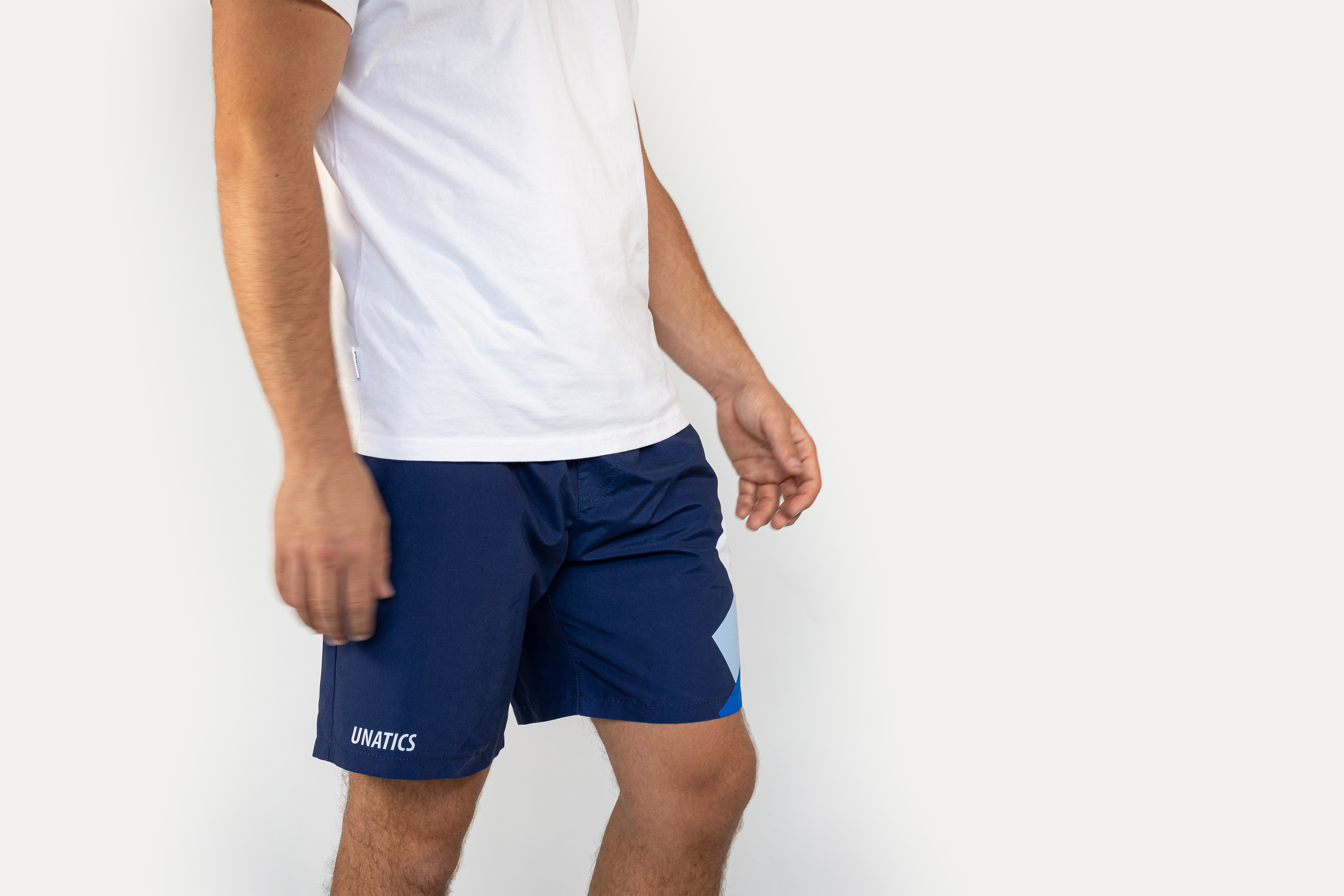 Badeshort 'Angle Bars' navy