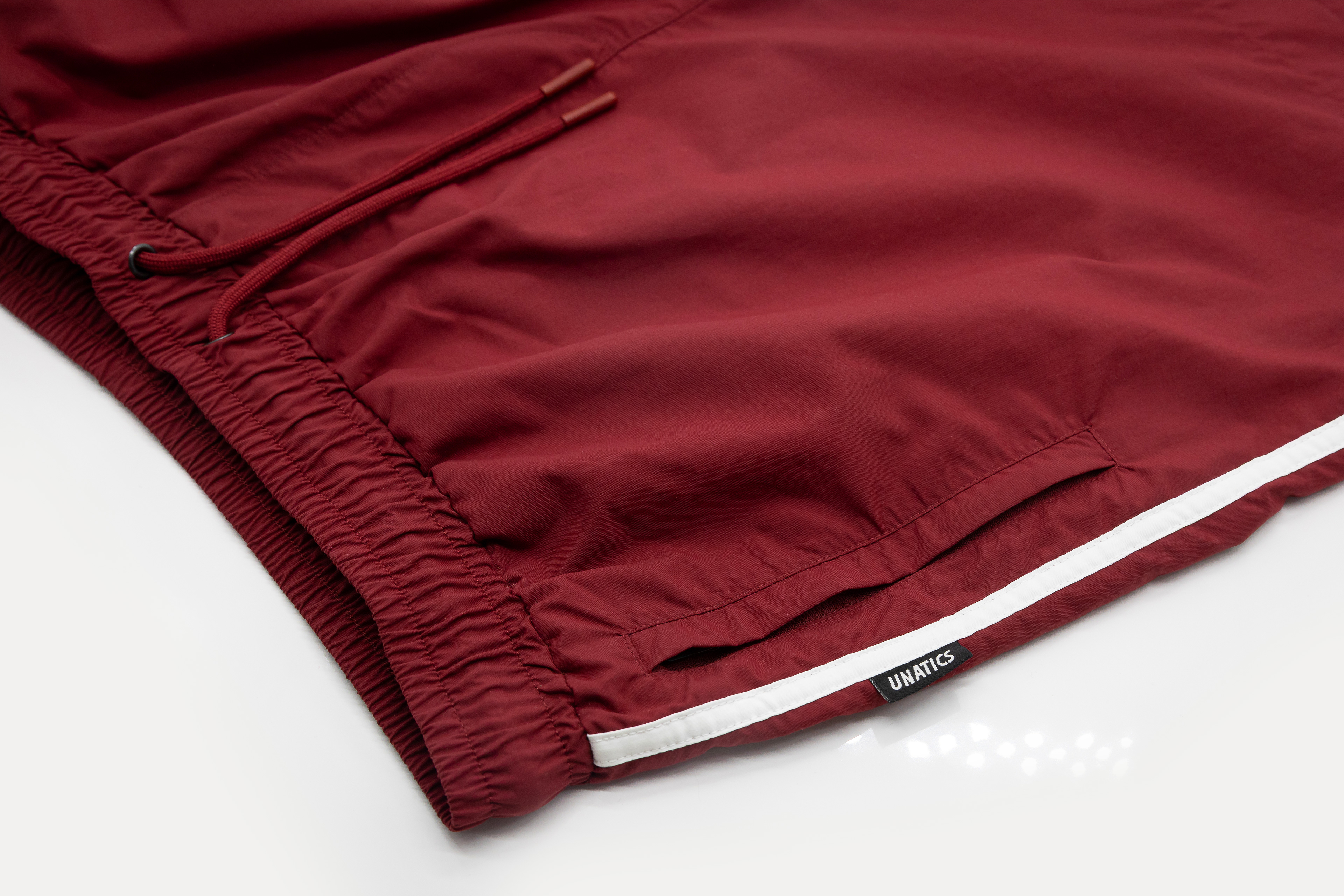 Short 'Retro Line' burgundy