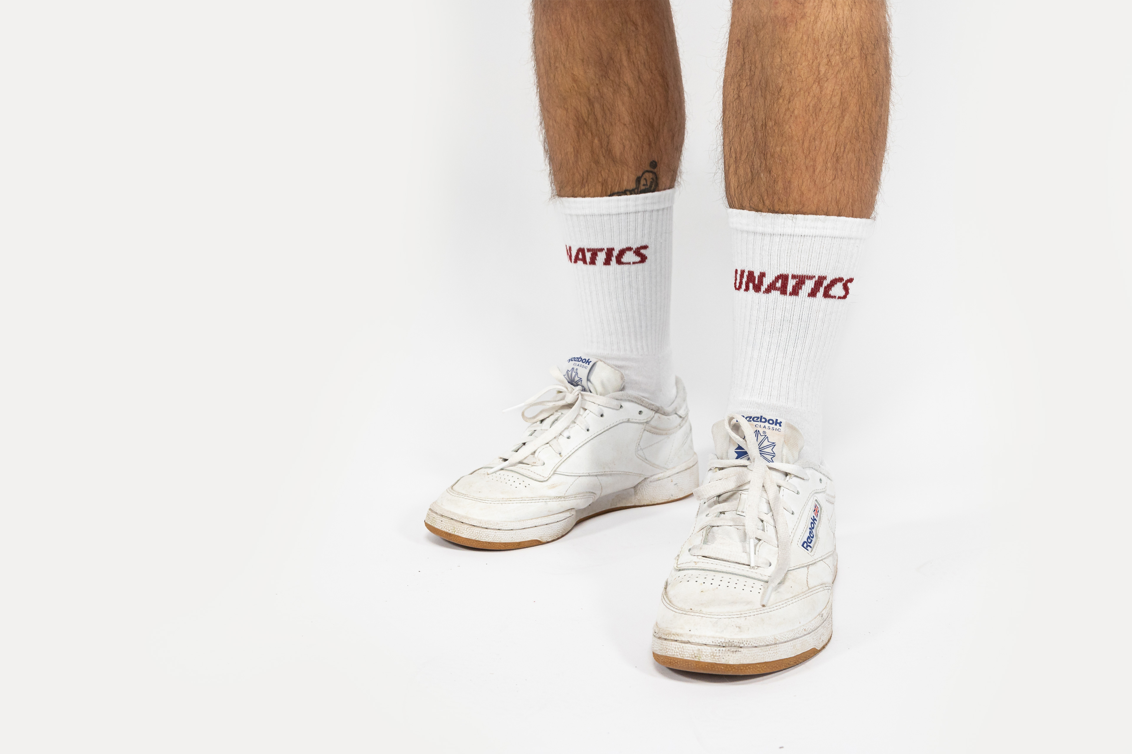 Socken 'Italic' burgundy white