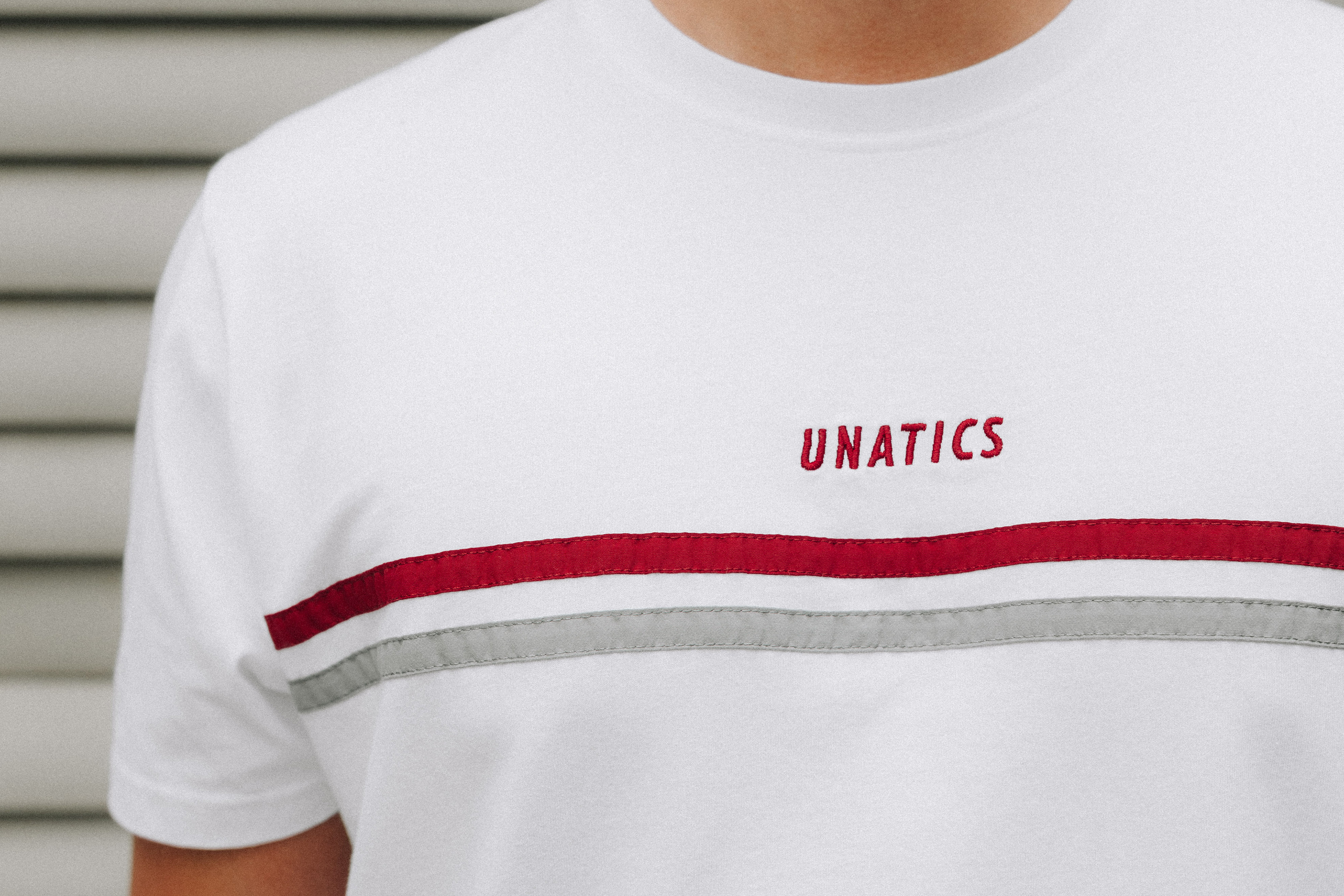 T-Shirt 'Double Stripe' white