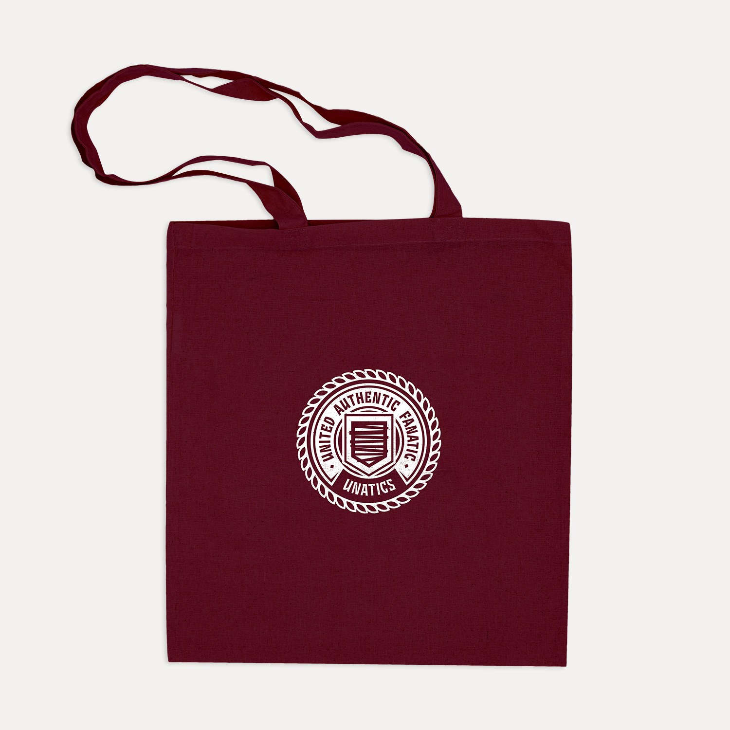 Jutebeutel 'Emblem' burgundy