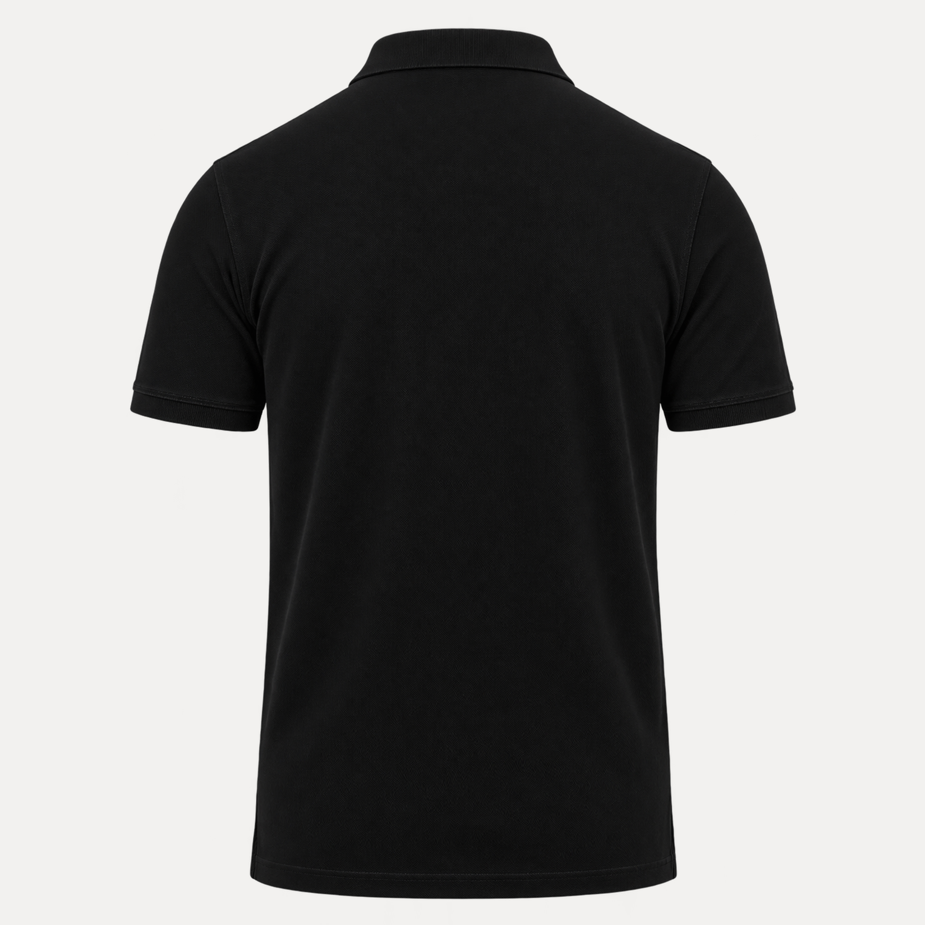 Poloshirt 'Brandlabel' black