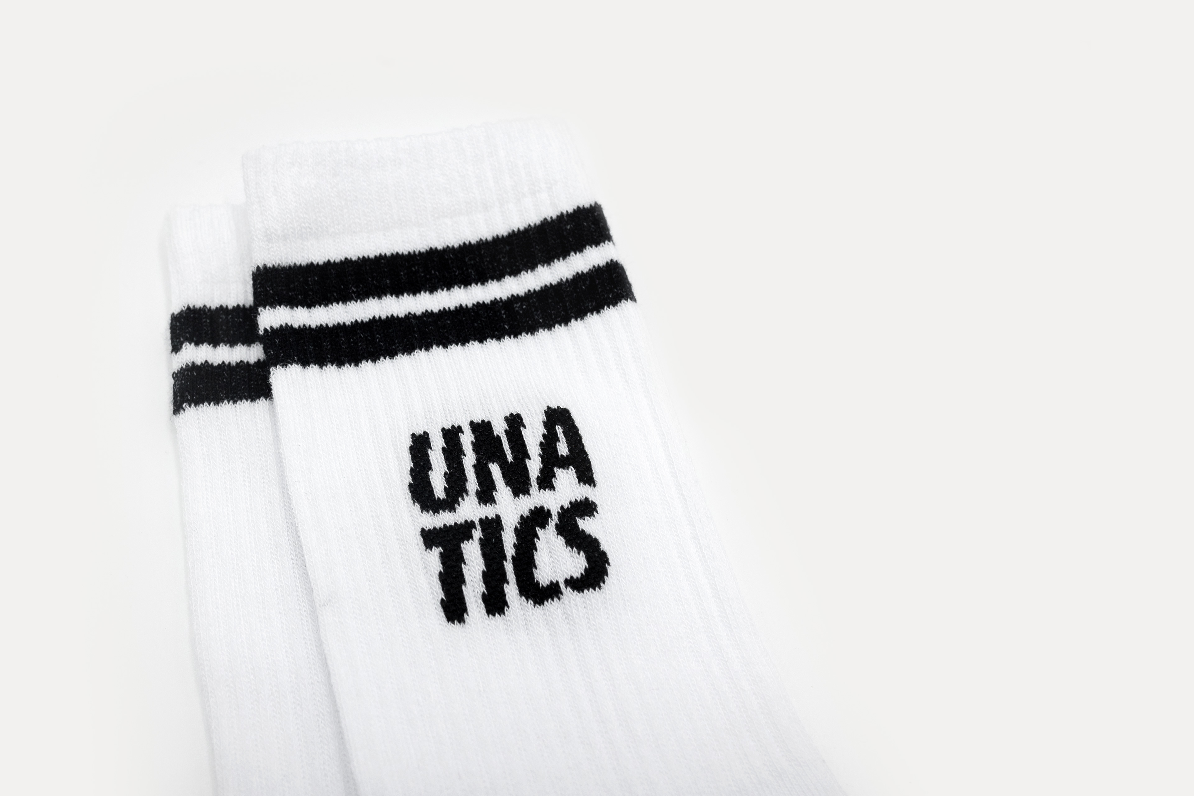 Socken 'Twin-Stripe' white