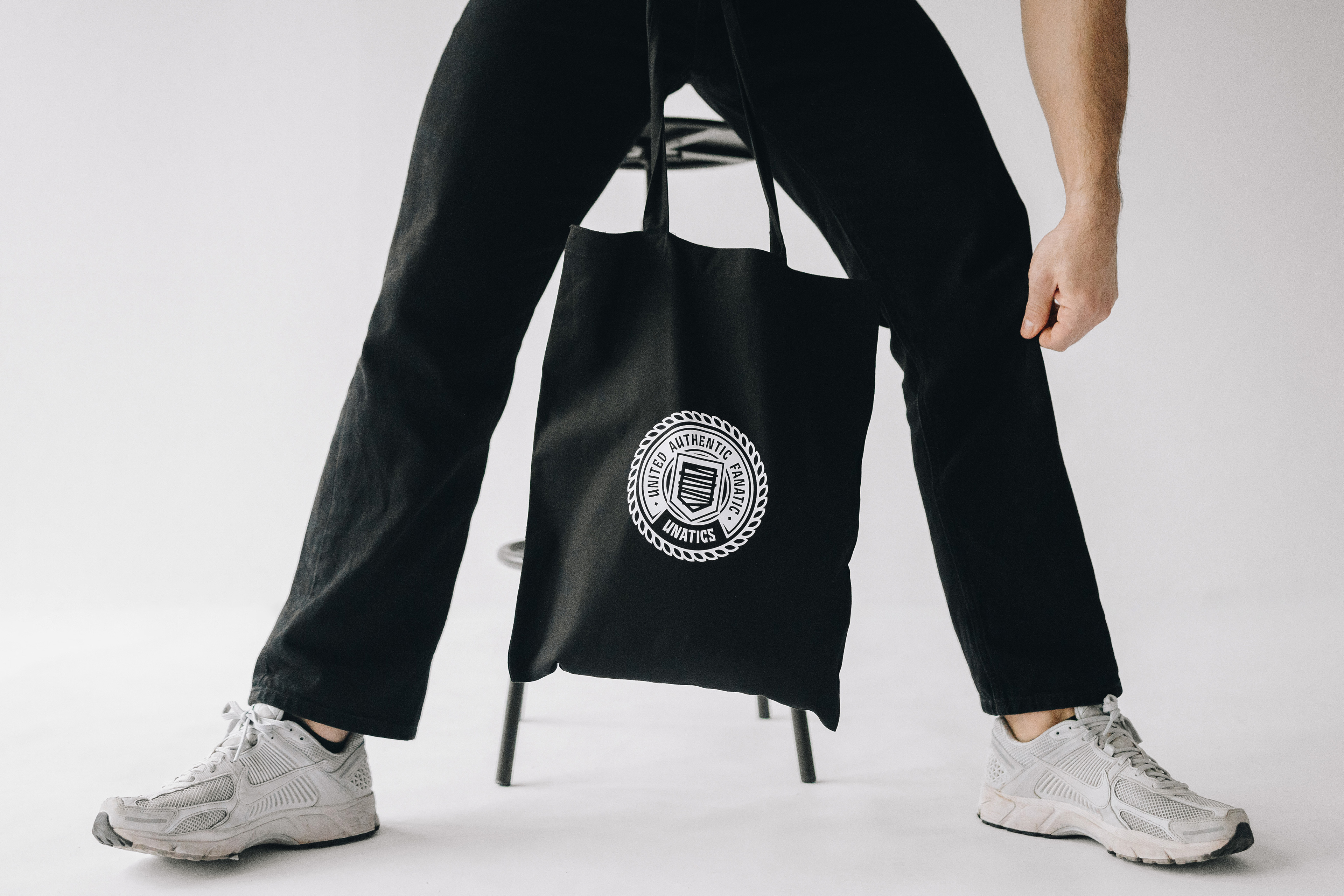 Jutebeutel 'Emblem' black