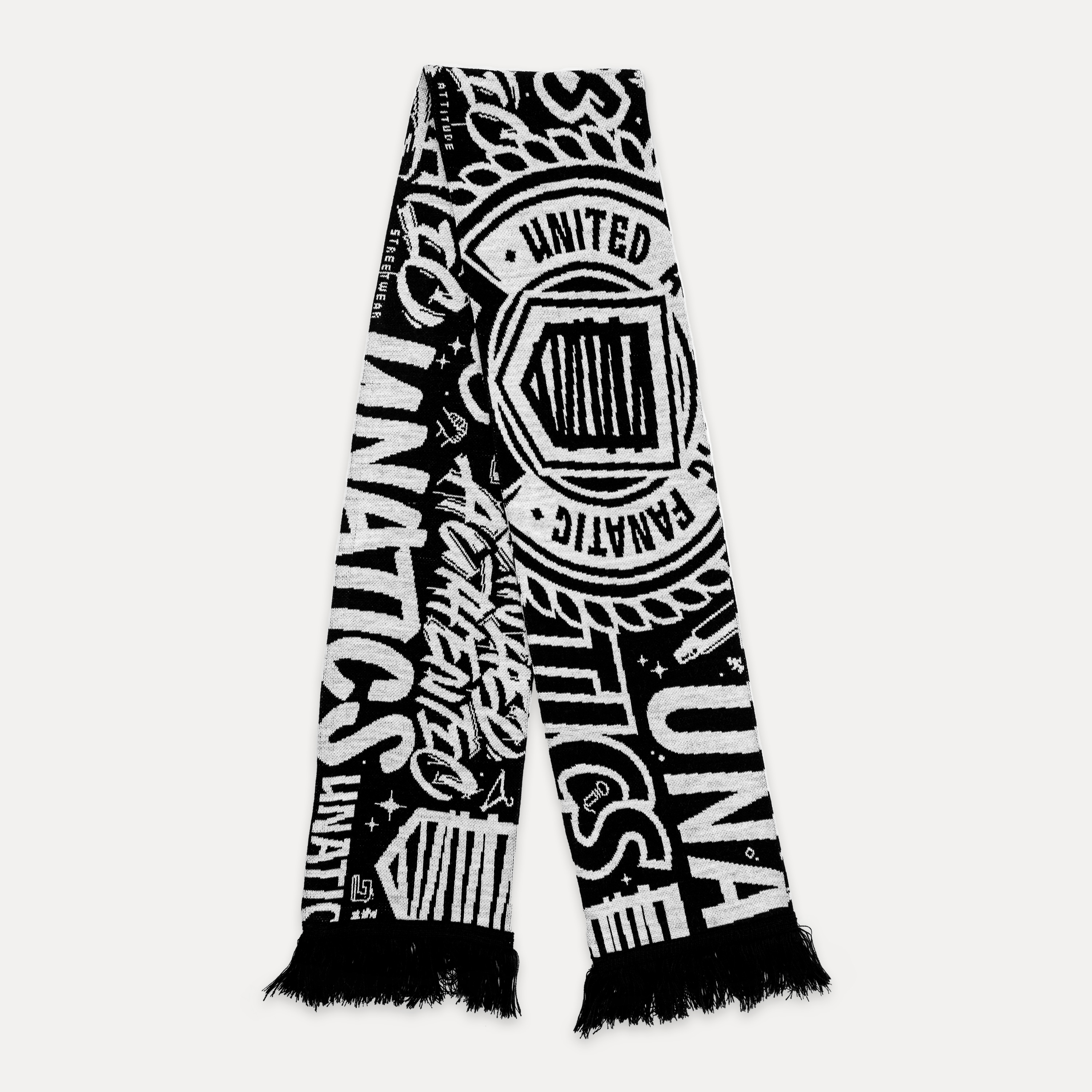 Schal 'Identity' black white