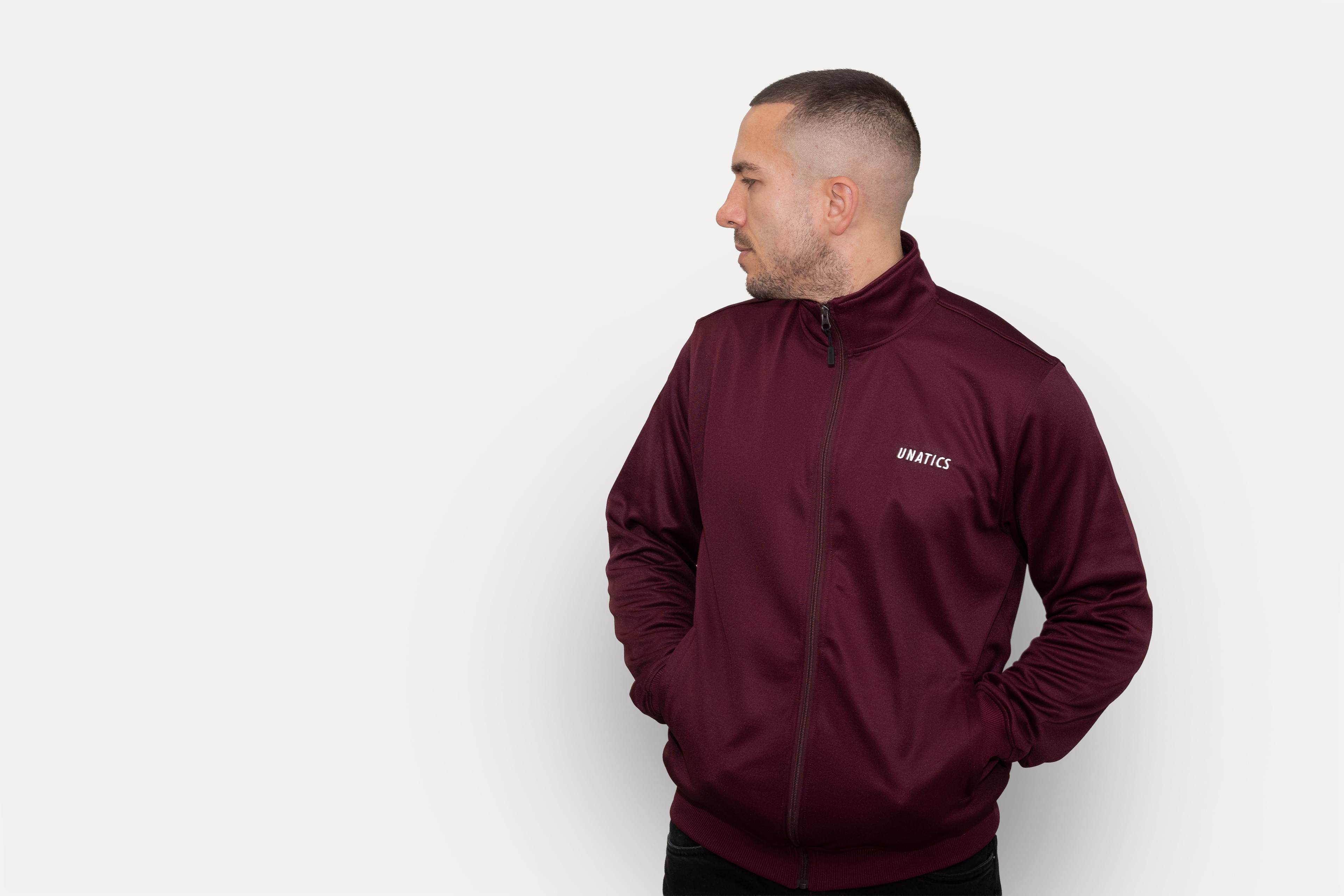 Tracktop 'Italic' burgundy