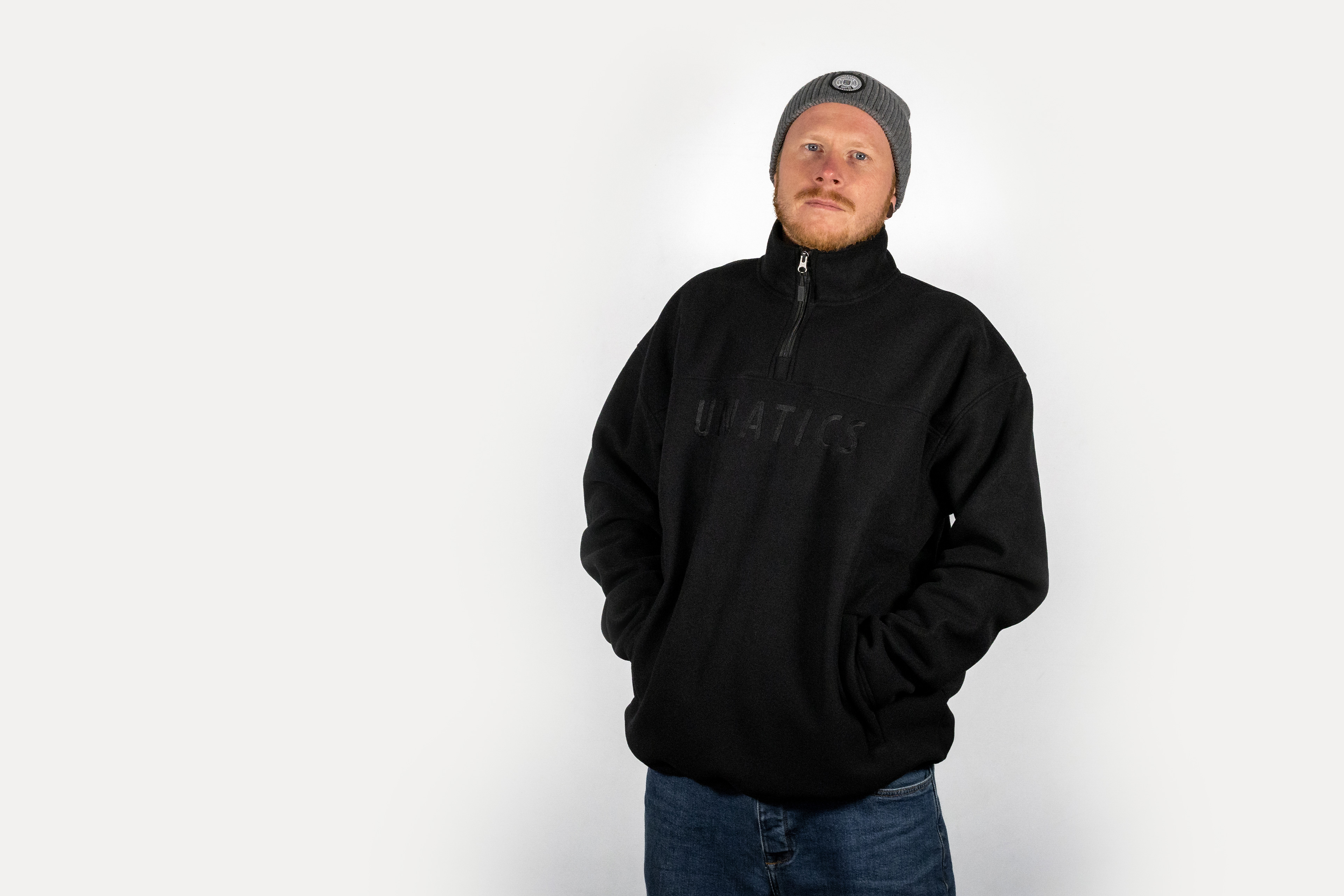 Halfzip Fleece 'Night shift' black