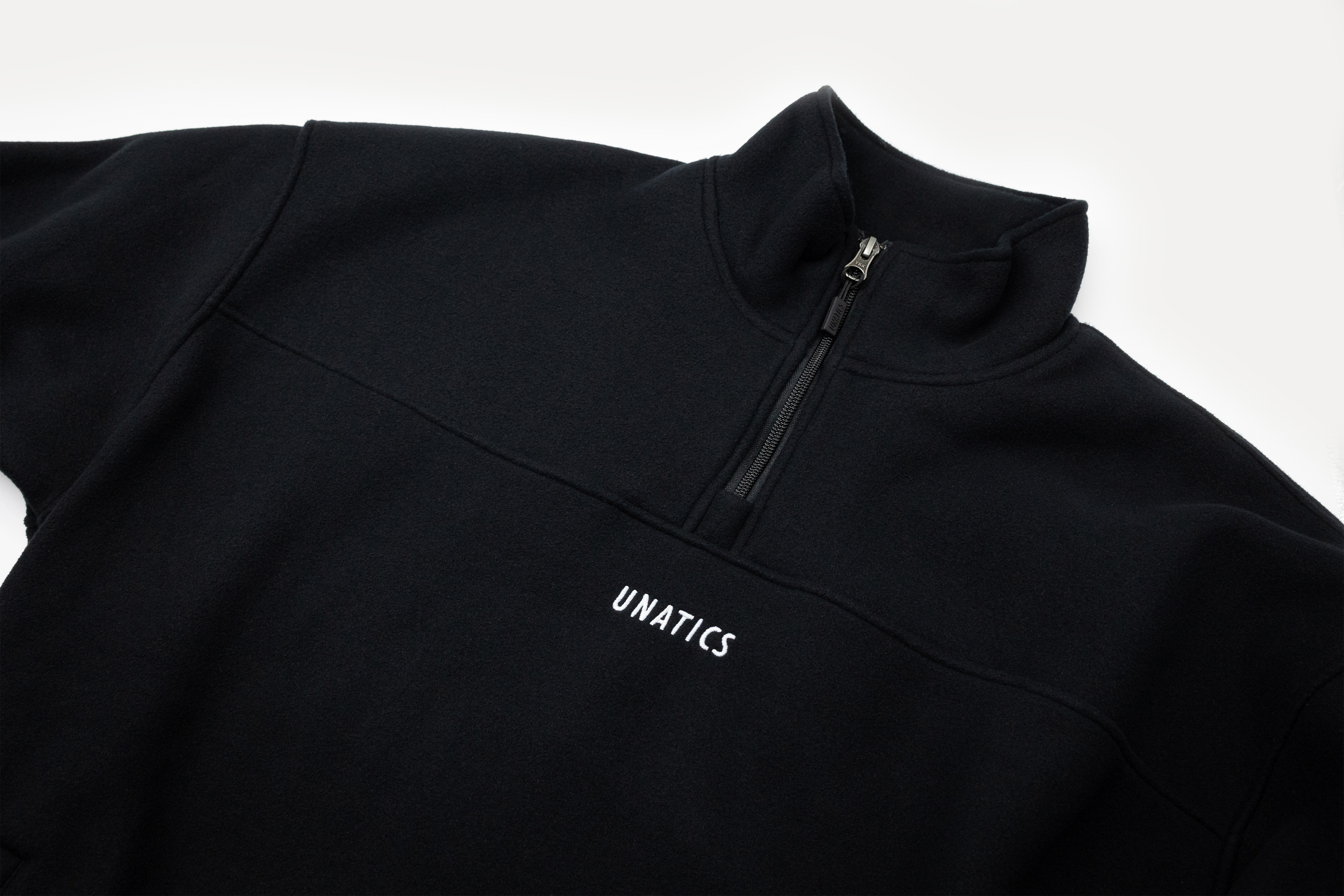 Halfzip Fleece 'Italic' black