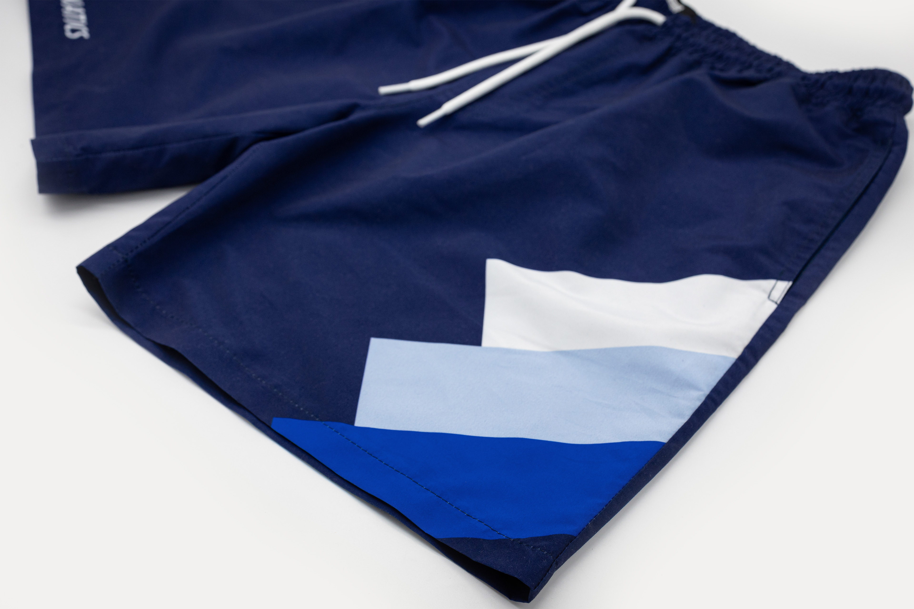 Badeshort 'Angle Bars' navy