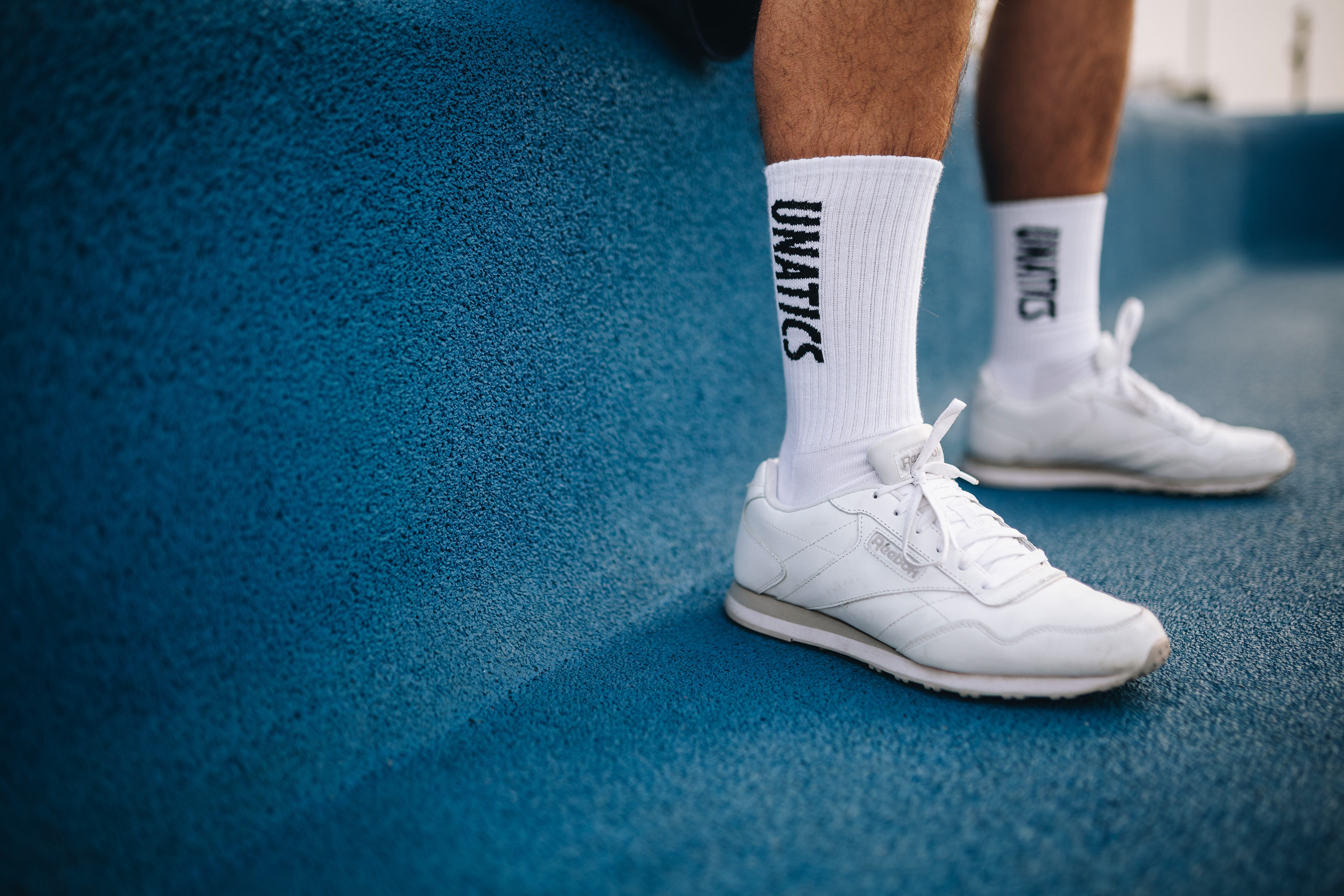 Socken 'Italic' white
