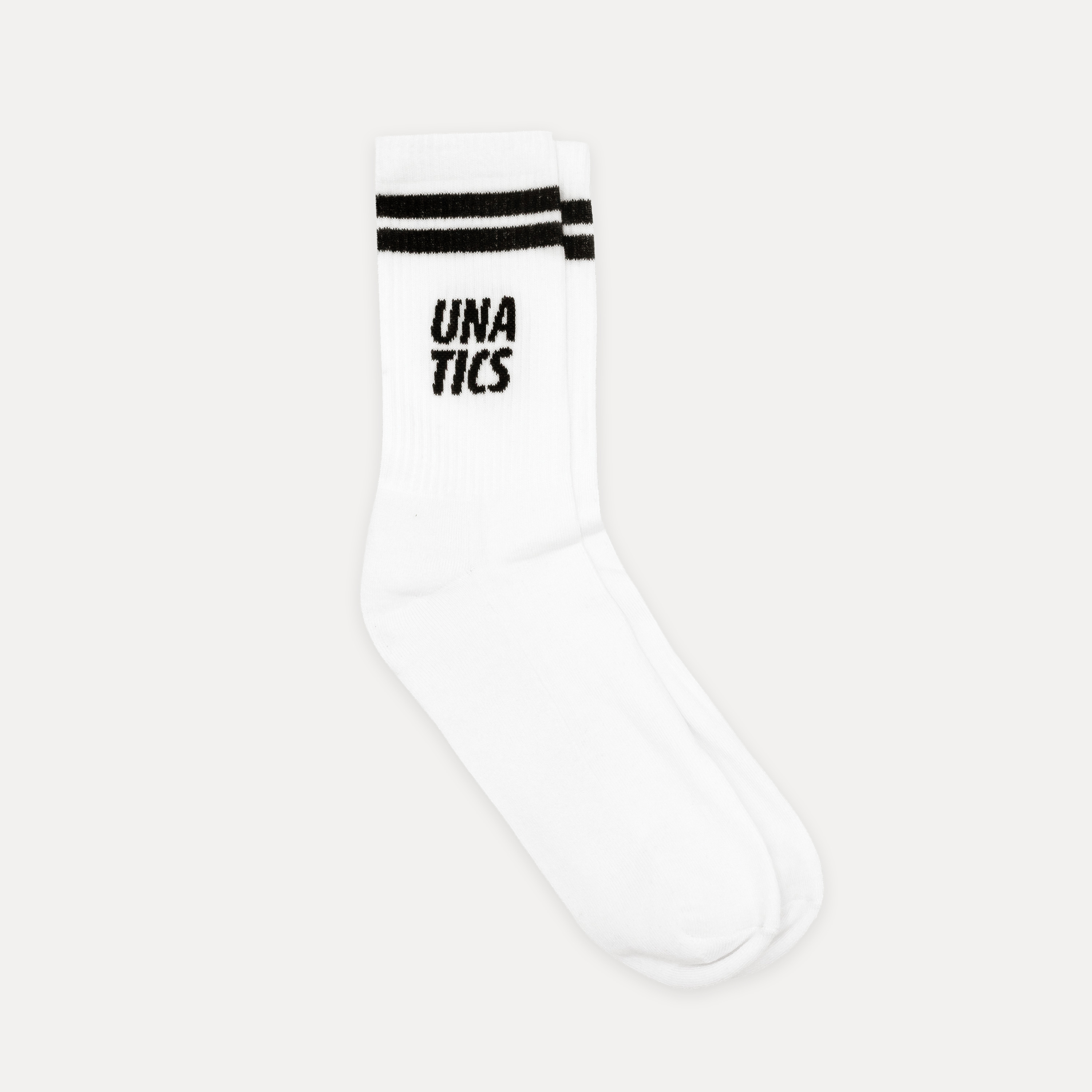 Socken 'Twin-Stripe' white