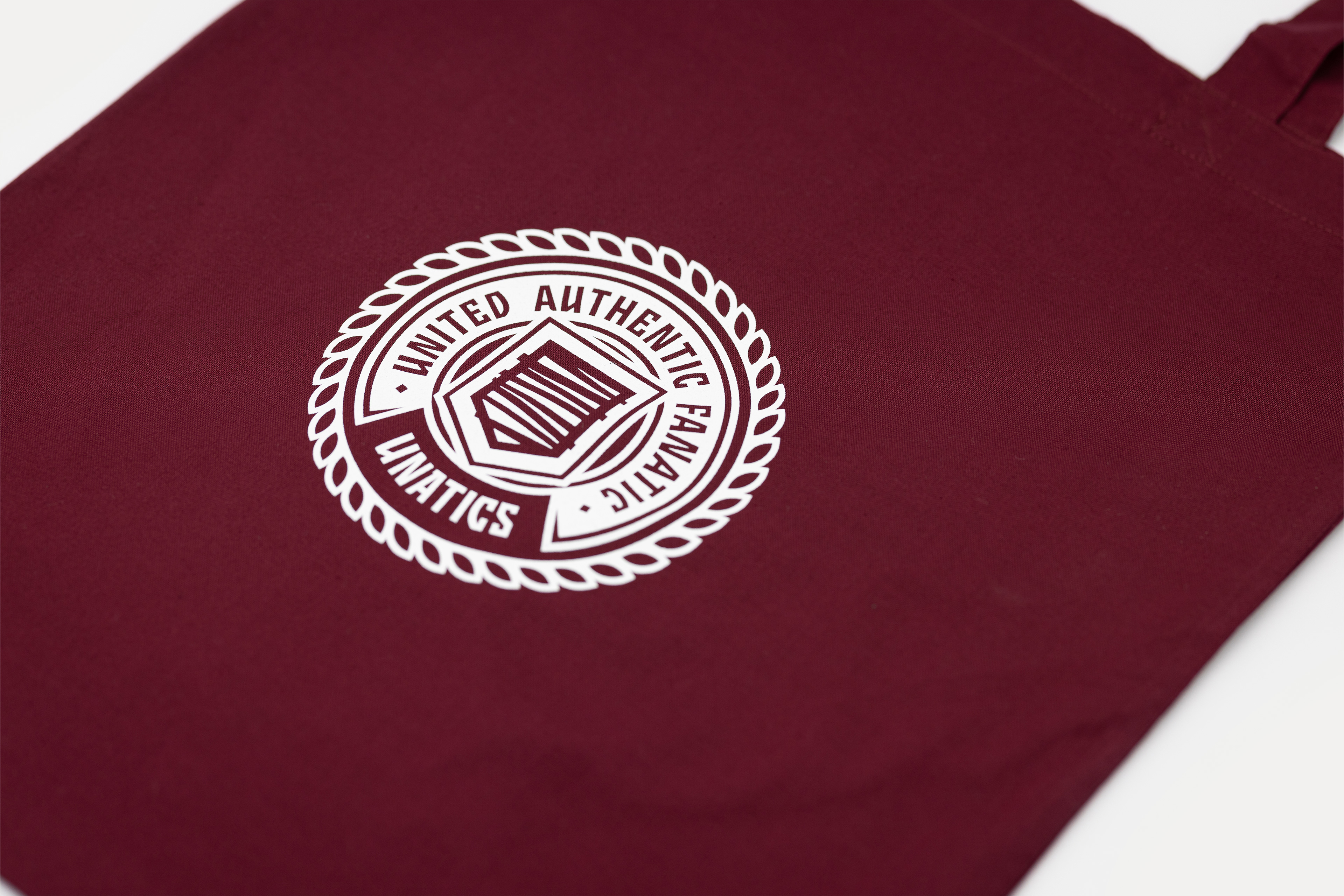 Jutebeutel 'Emblem' burgundy