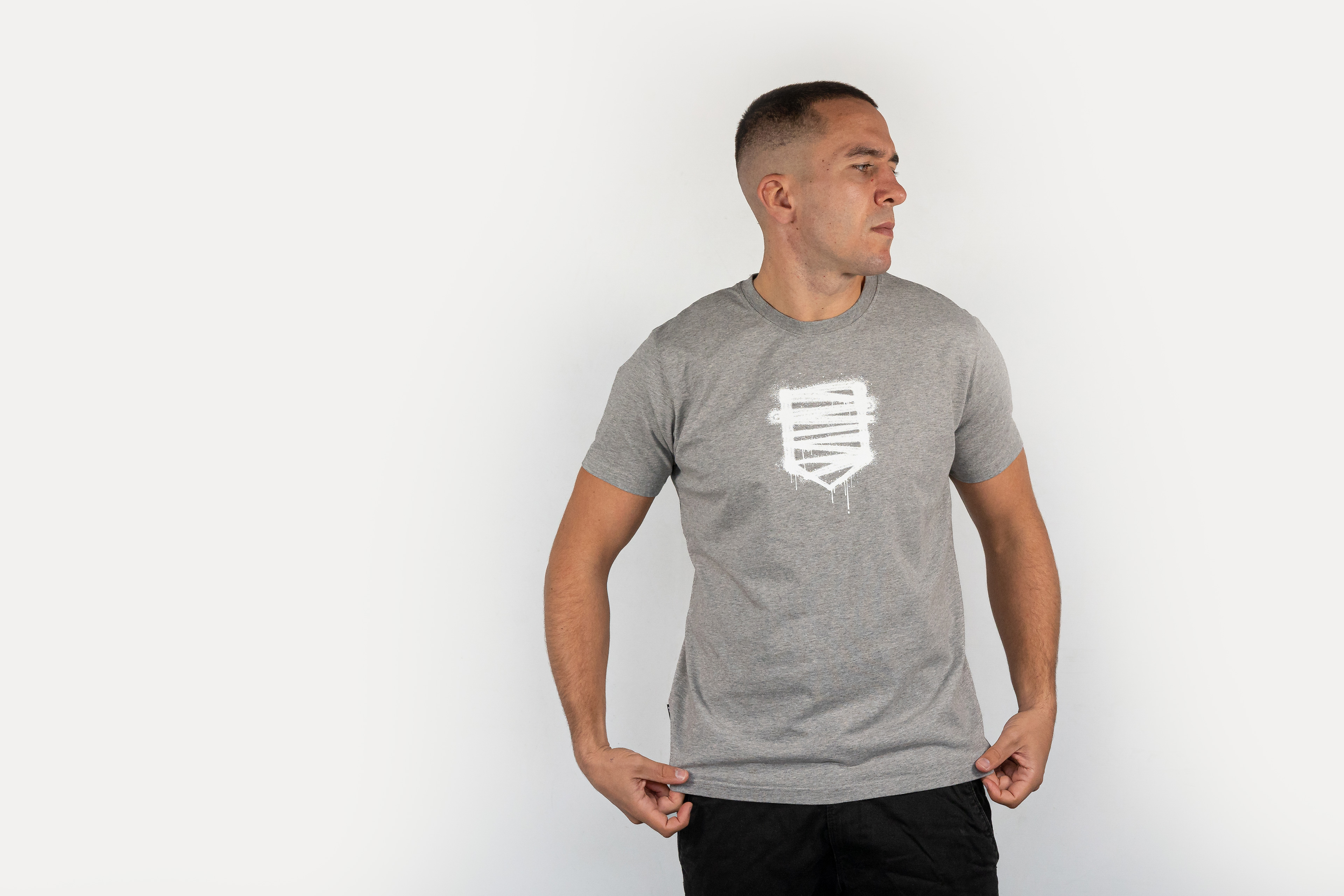 T-Shirt 'Fatcap' grey