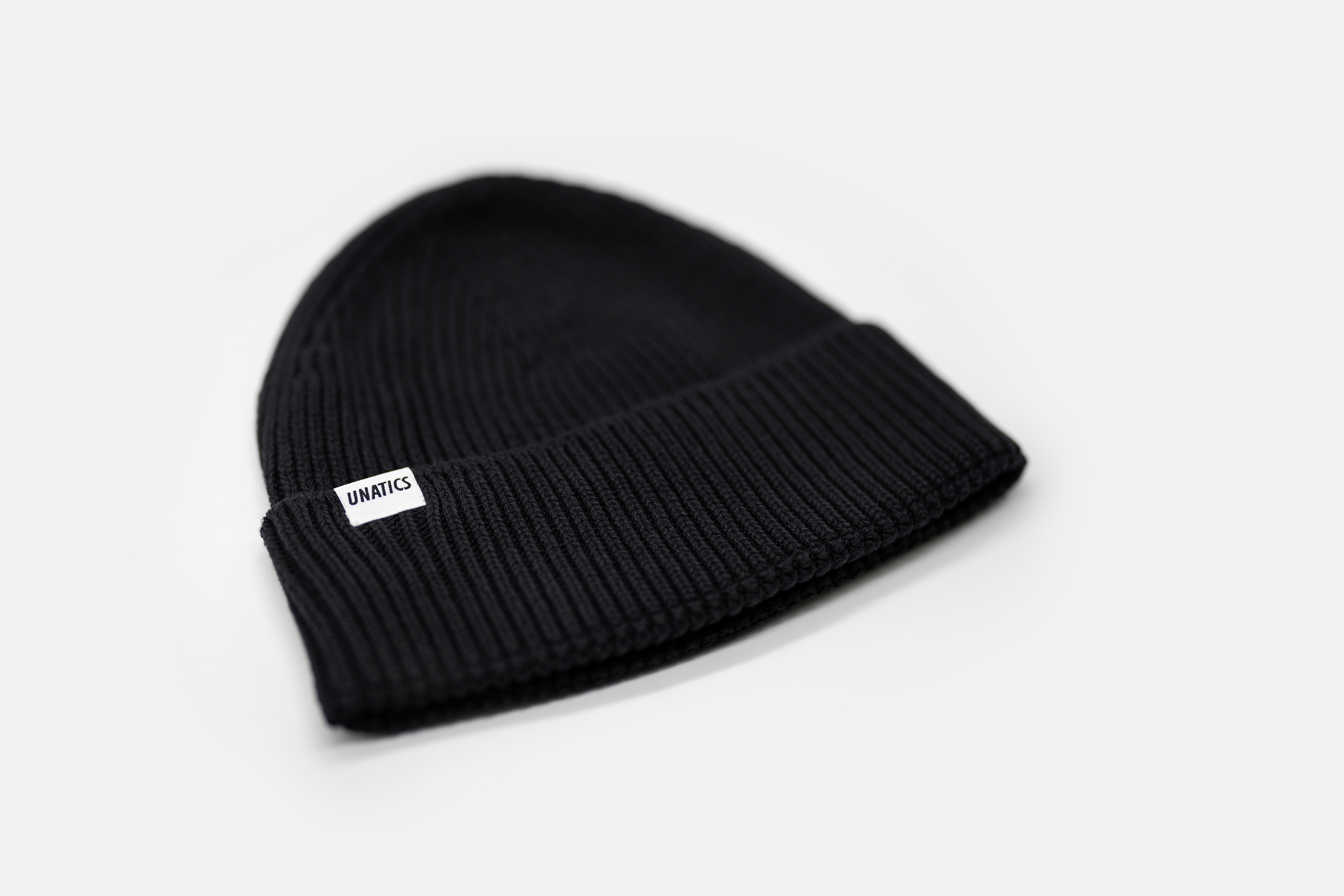 Beanie 'Flaglabel' black oversize