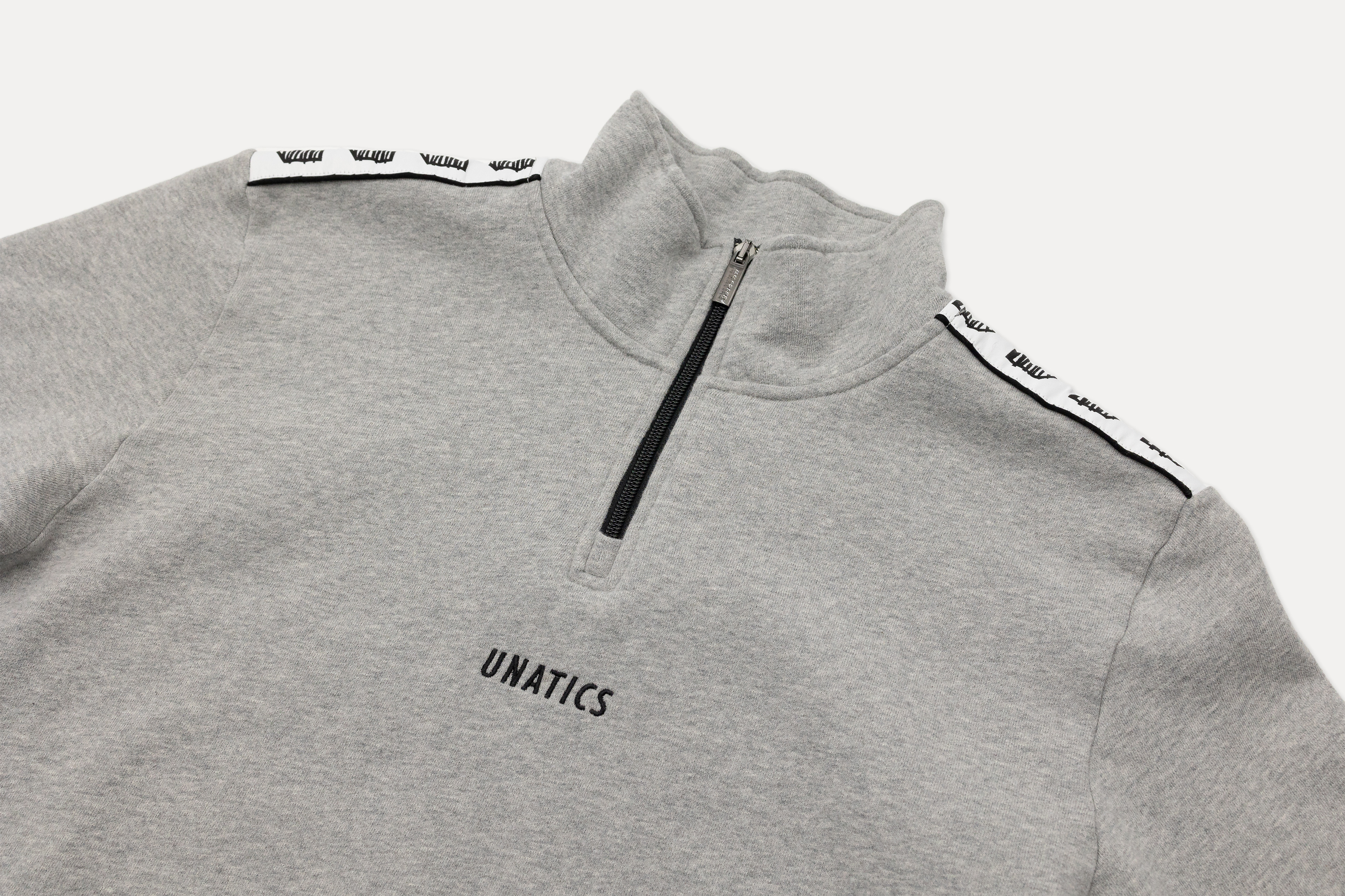 Halfzip 'Taping Logo' grey