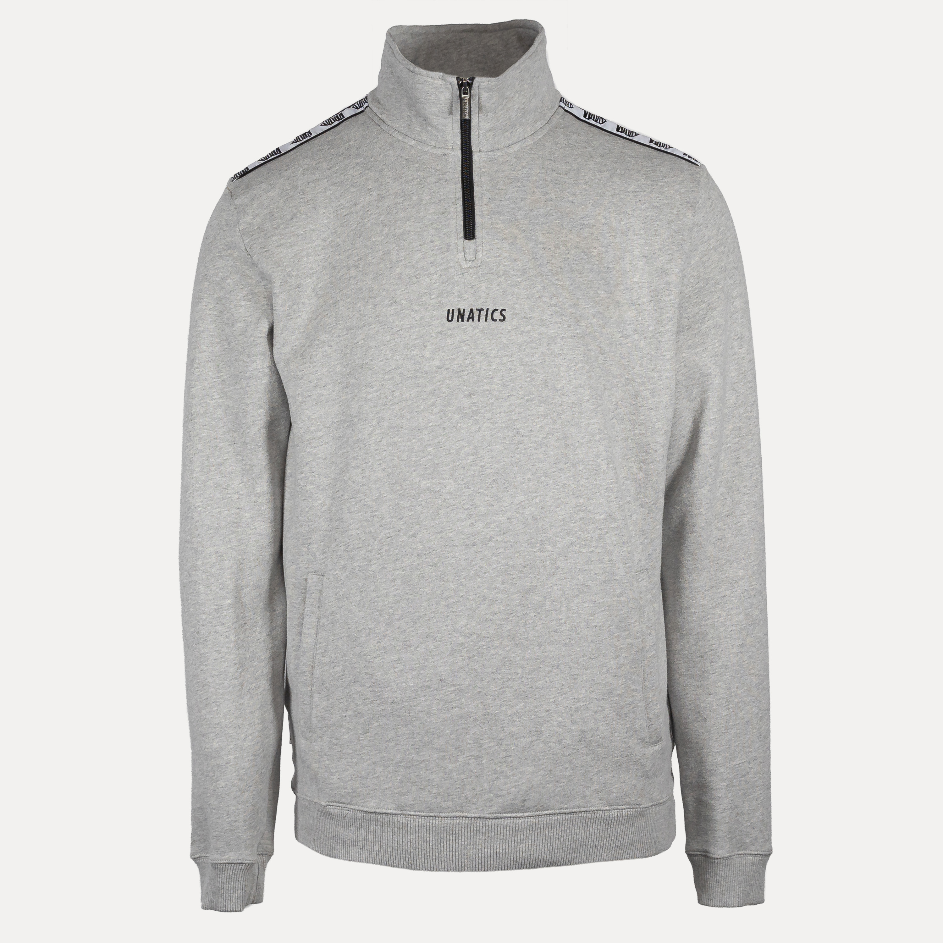 Halfzip 'Taping Logo' grey