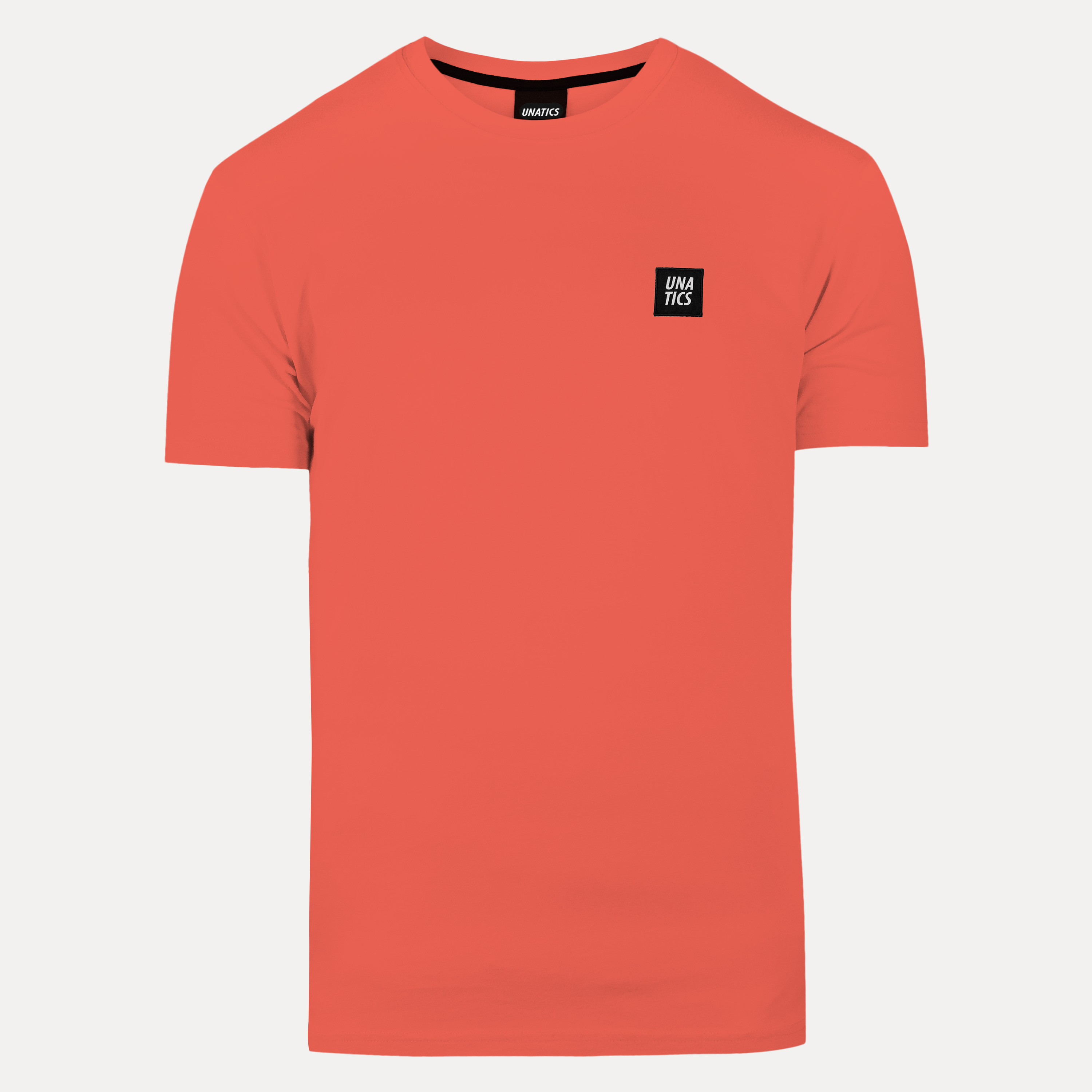 T-Shirt 'Brand Label' coral