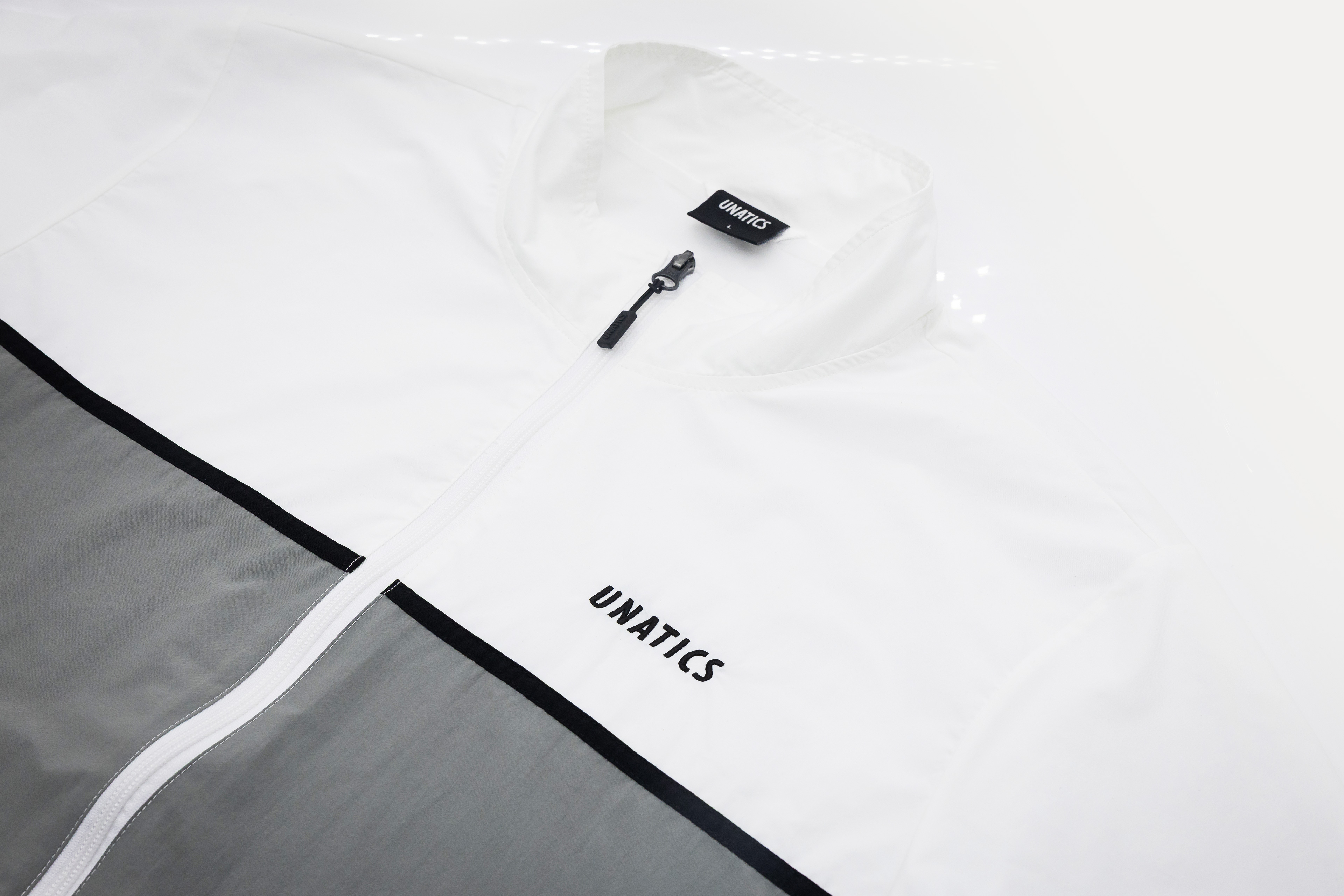 Windrunner Tracktop 'Colorblock' white grey