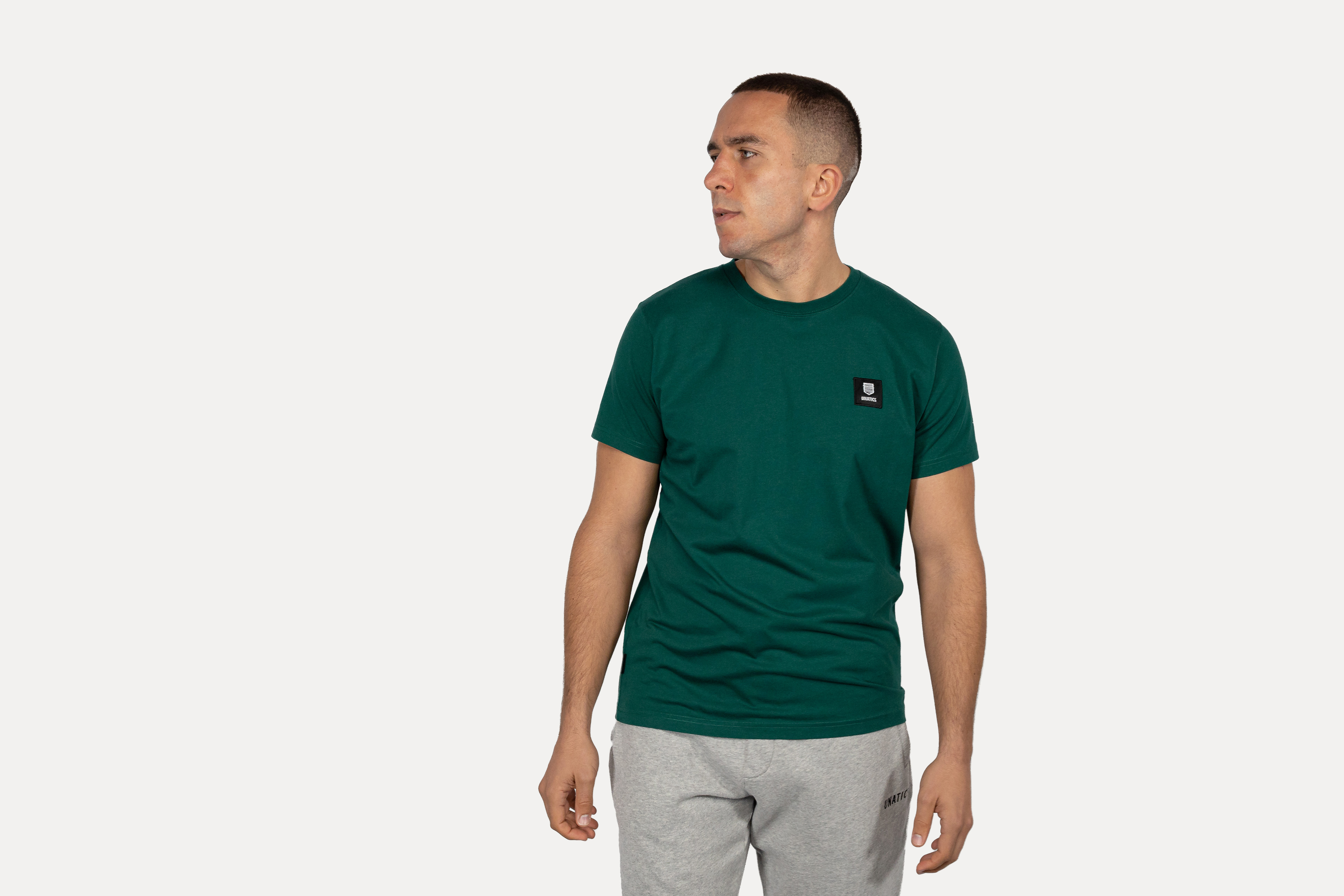 T-Shirt 'Brand Label' green