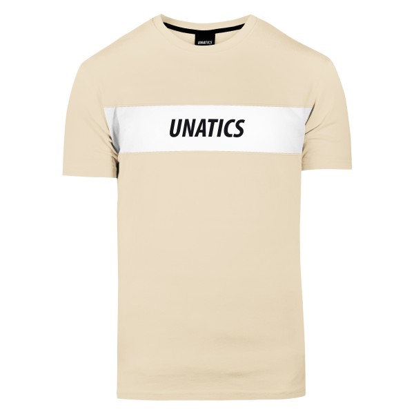 T-Shirt 'Italic Colorblock' beige
